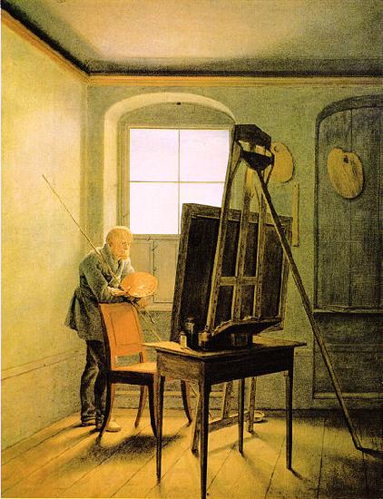 Georg Friedrich Kersting Caspar David Friedrich in seinem Atelier